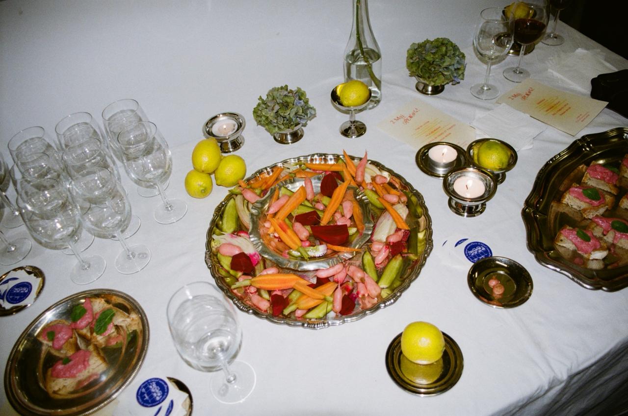 Crudites and pickles platter