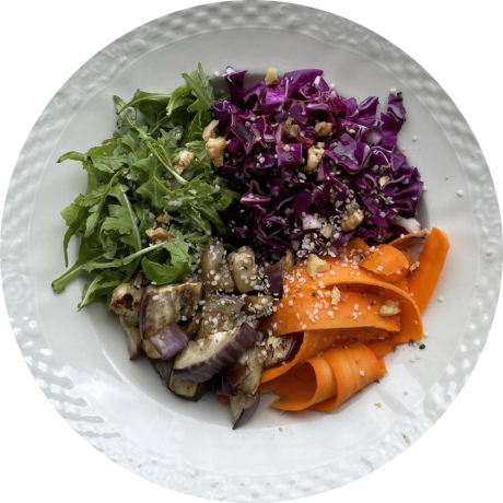 Rainbow vegetable plate